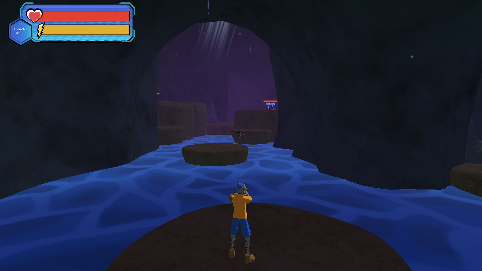 Cave level screenshot